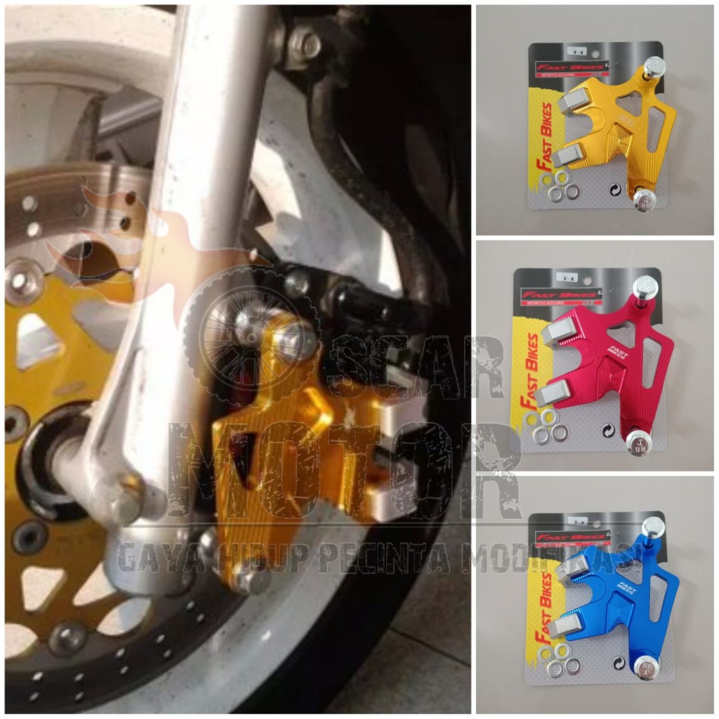 TUTUP KALIPER CAKAR DEPAN MATIC HONDA FULL CNC COVER PELINDUNG CALIPER BEAT VARIO ESP SCOOPY SPACY motor