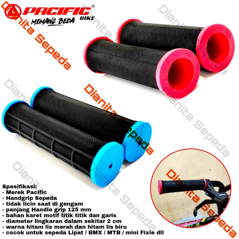 Handgrip Sepeda Lipat MTB BMX Mini Fixie Hand Grip handle stang karet Handvat Pacific