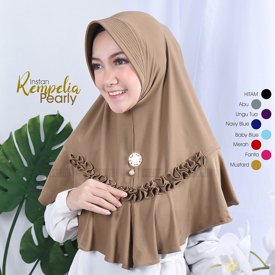 Hijab Instan Rempelia Pearly | Shopee Indonesia