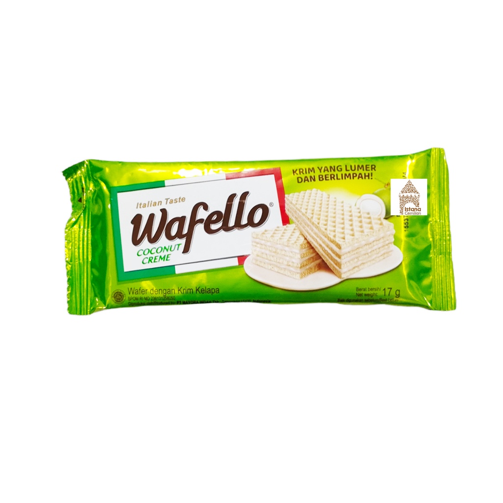 Roma Wafello Wafer Coconut /  Butter Caramel / Choco Blast 17 Gram SATUAN