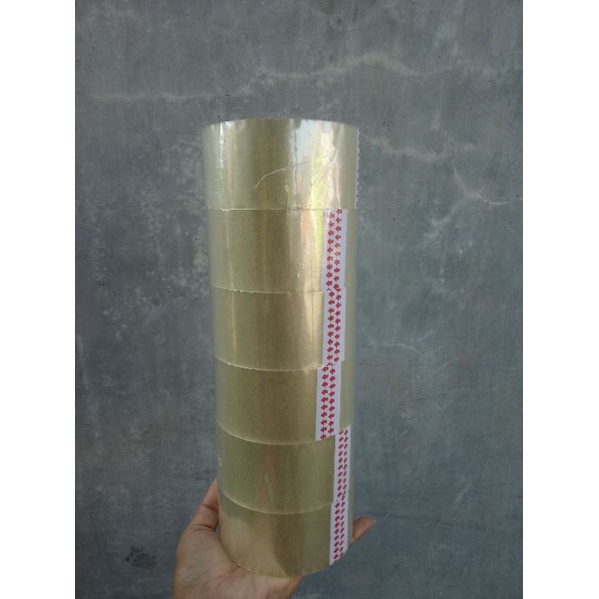 

Lakban Bening Murah 80yard 48mm 1slop isi 6