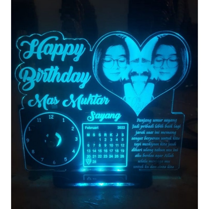 Kado Unik Lampu Foto  Valentine