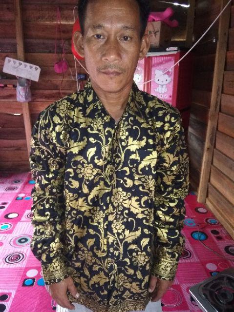 Bswart Batik Hrb026 Kenongo Hem Padi Pekalongan M L Xl Batik Pria Murah Modern