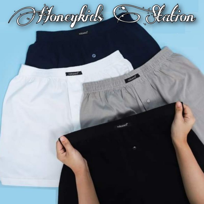 Relaxed Premium Katun Boxer - Unisex Underwear - Celana Dalam Dewasa Exclusive