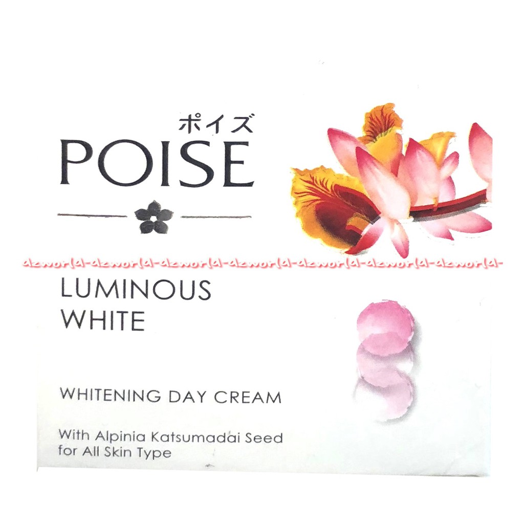 Poise Luminous White SPF 19 Whitening Day Cream Krim Pemutih Kulit 50gr