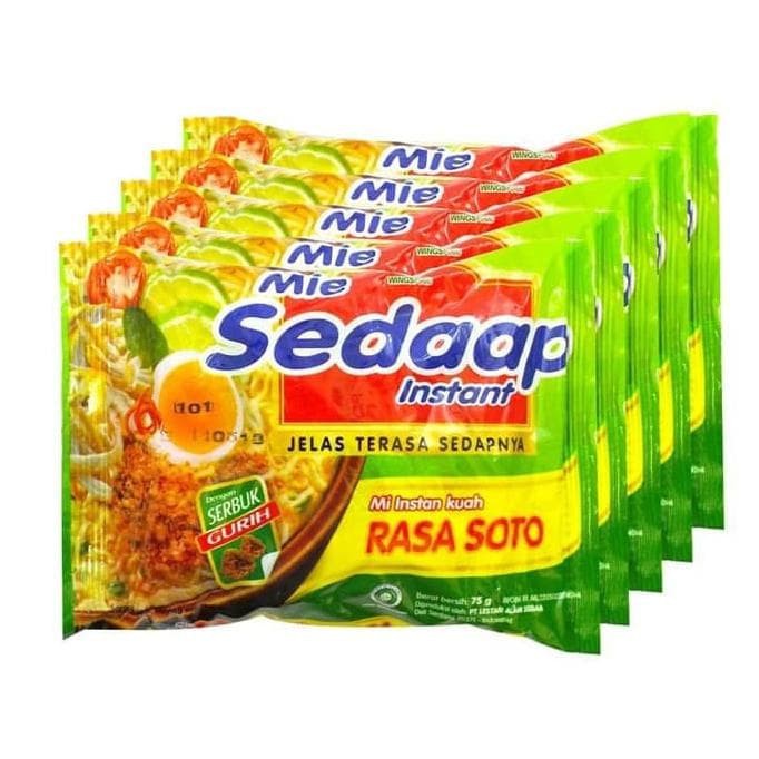 

MIE SEDAP Mie Instan KUAH SEDAAP SOTO 75g SEDAAP paket 5pcs 5 PCS