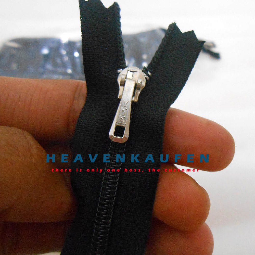 Resleting / Zipper YKK 12,5 cm-5 inch Hitam