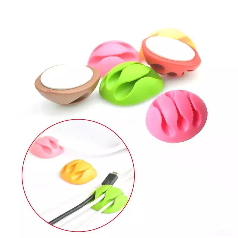 CABLE ORGANIZER MANAGEMENT CLIP SYSTEM SILICONE - KLIP KABEL SILIKON