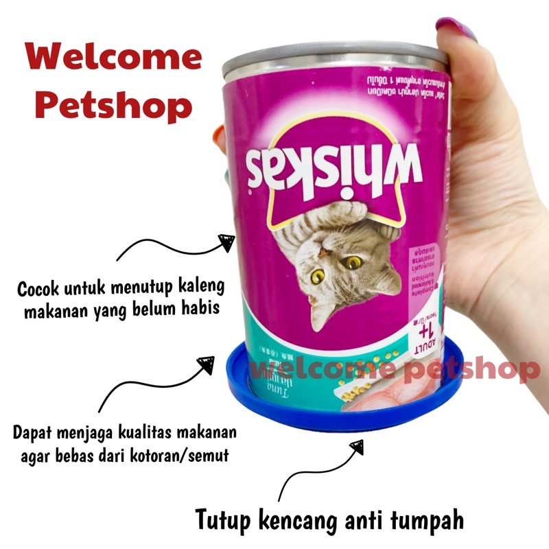 Tutup Makanan Kaleng Kucing dan Anjing / Penutup Kaleng / Tutup Makanan Kaleng