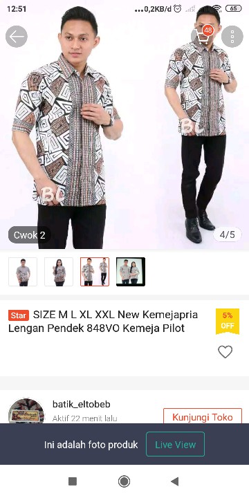 Size M L Xl Xxl New Kemejapria Lengan Pendek 848vo Kemeja Pilot Pangkat 4029ys Kemeja Batik Pria G