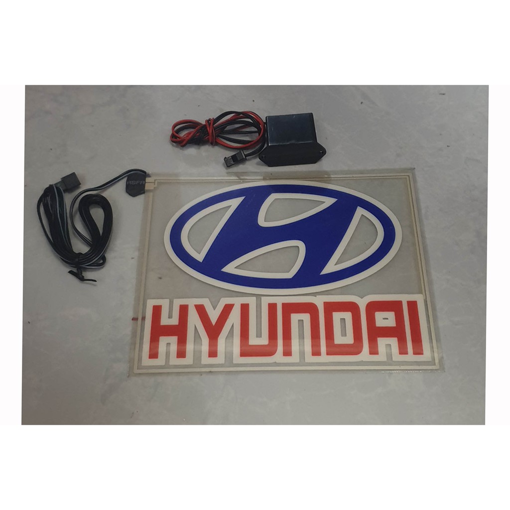 LOGO LED MOBIL HYUNDAI EMBLEM