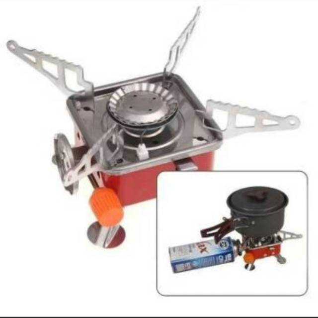 Alat Masak Kompor Portable Kotak Kemping Gunung / Camping Stove K-202 Outdoor