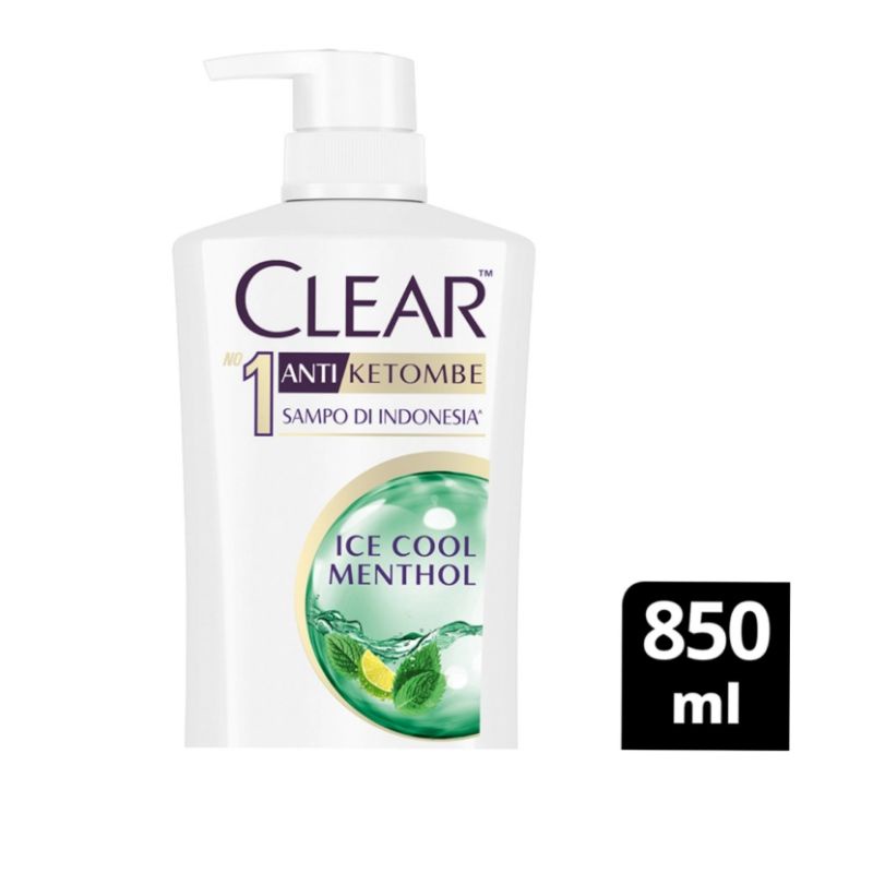 CLEAR Shampoo Besar Ice Cool Menthol / Complete Soft Care 850ml