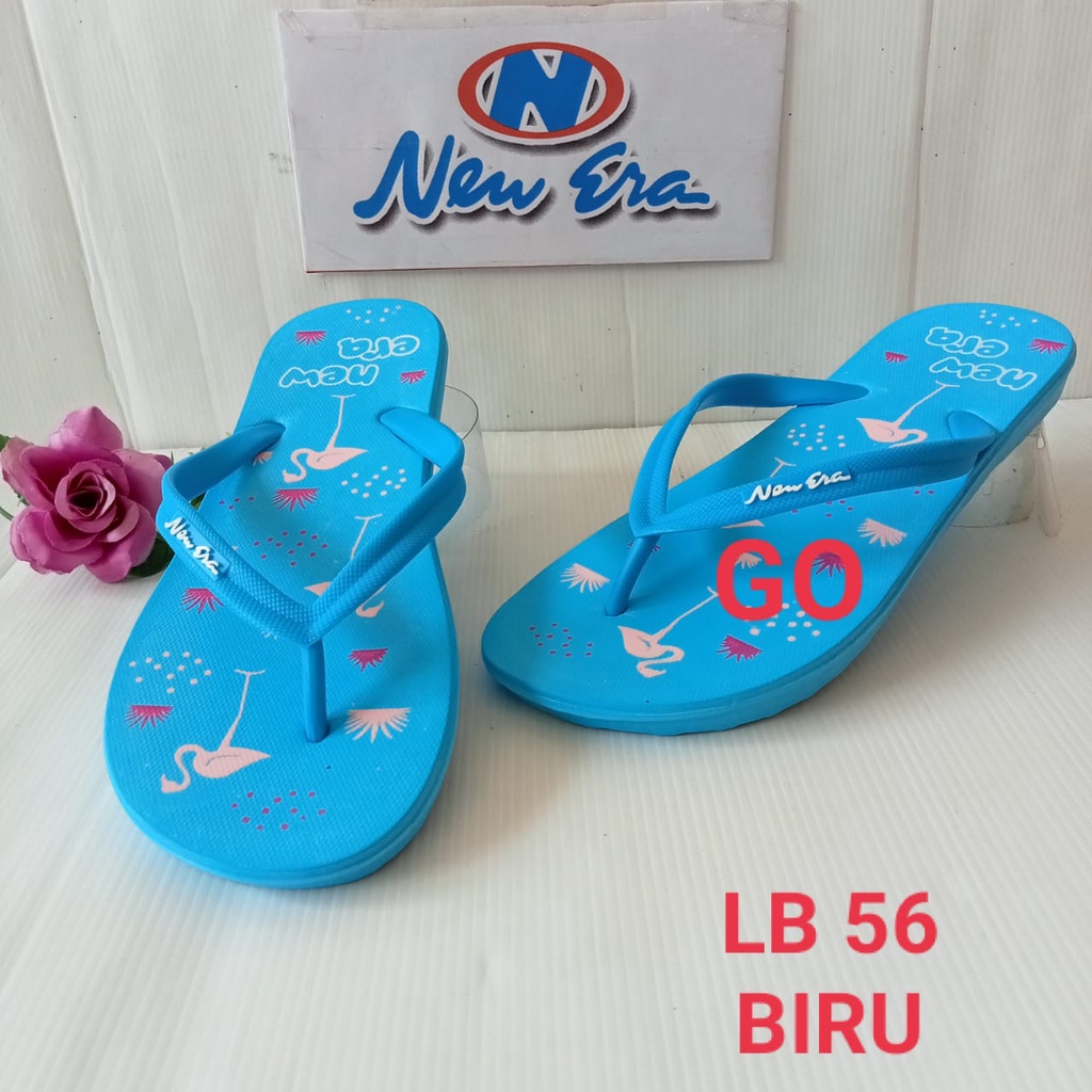 BB NEW ERA LB CNC 56 FL Sandal Japit Motif Flamingo