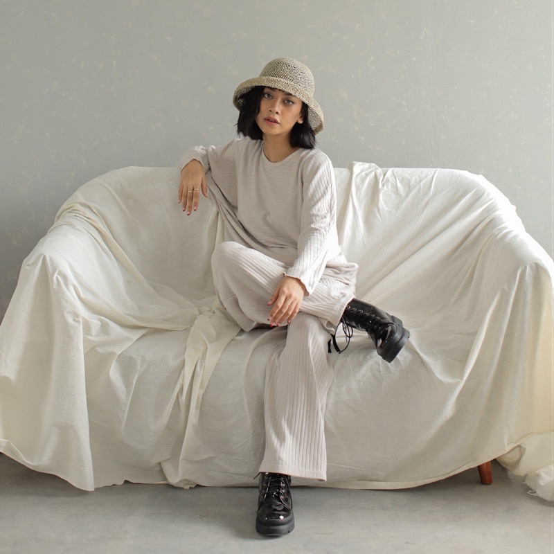 MAGNOLIA COTTON KNIT (ONESET) - by Yellowfacy-Khaki