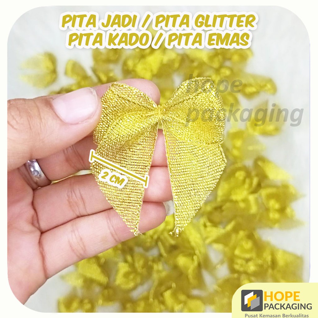 [20 Pcs] Pita Kado Souvenir Pita Hampers Pita Glitter Pita Emas Pita Jadi Tempel Murah