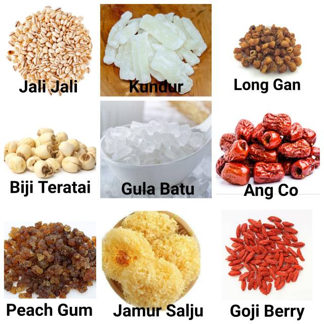 Paket Pearl Peach Gum Collagen Dessert - Traditional Healty Dessert