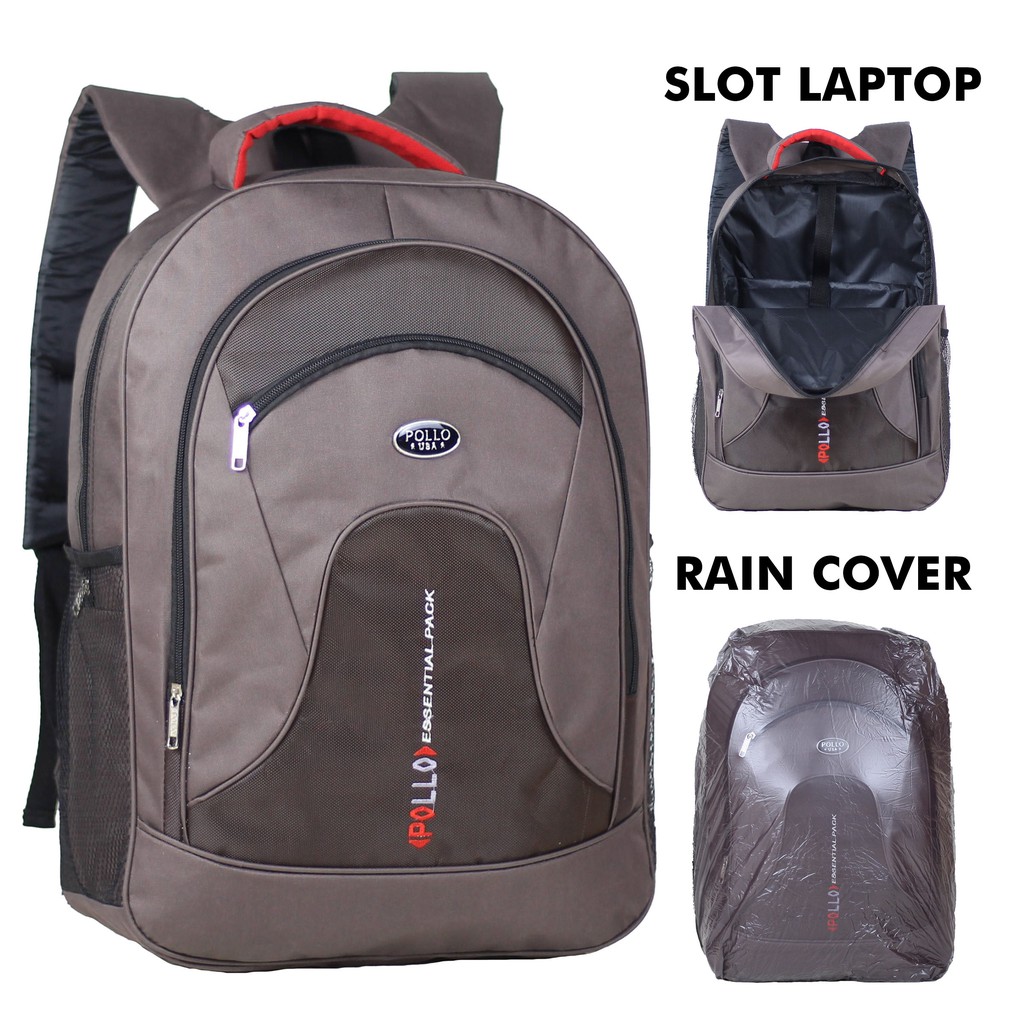 Tas Polo SMP SMA Cowok Backpack Gendong Laptop Laki-Laki Multifungsi