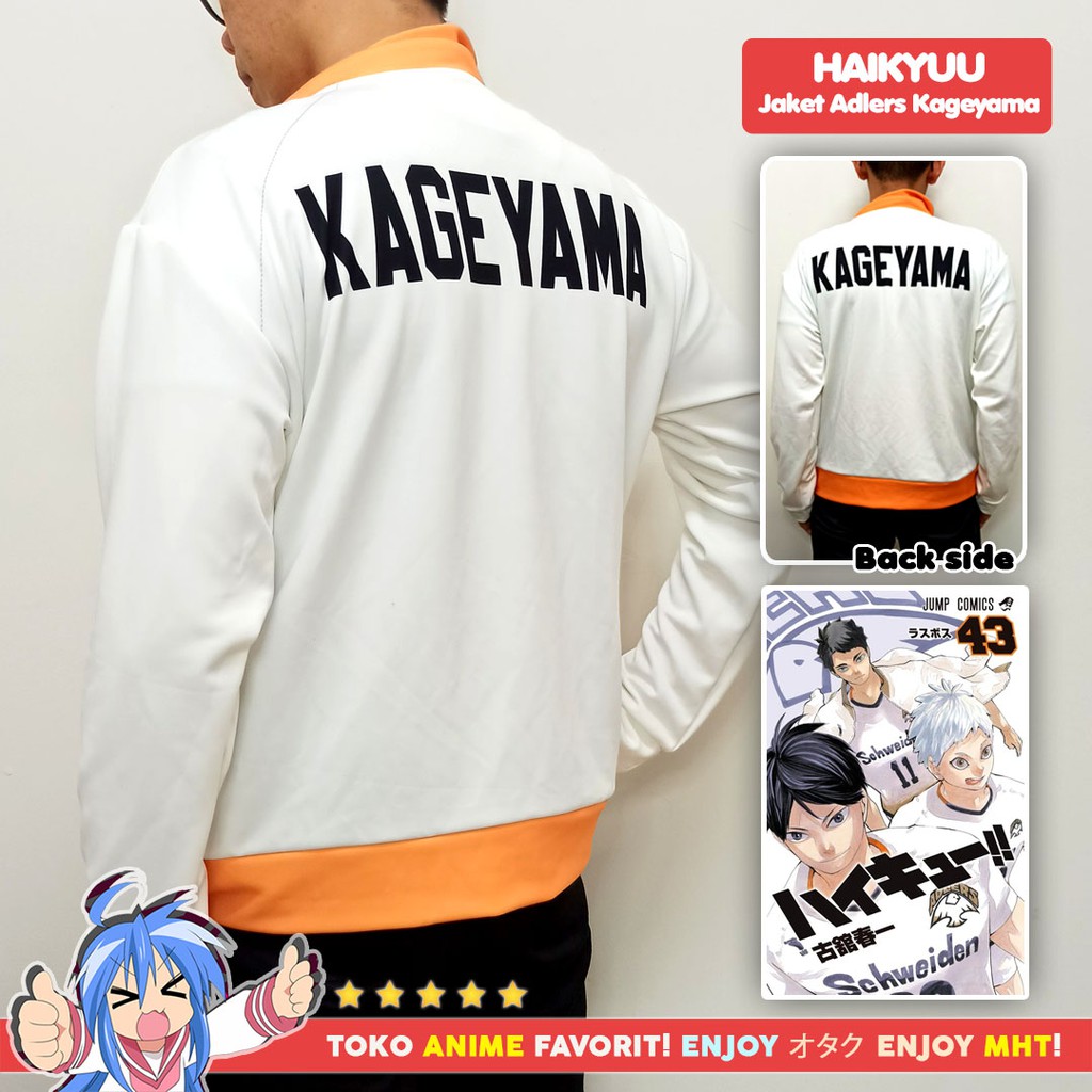 Jaket Anime Haikyuu Schweiden Adlers Kageyama Tobio Kostum Cosplay