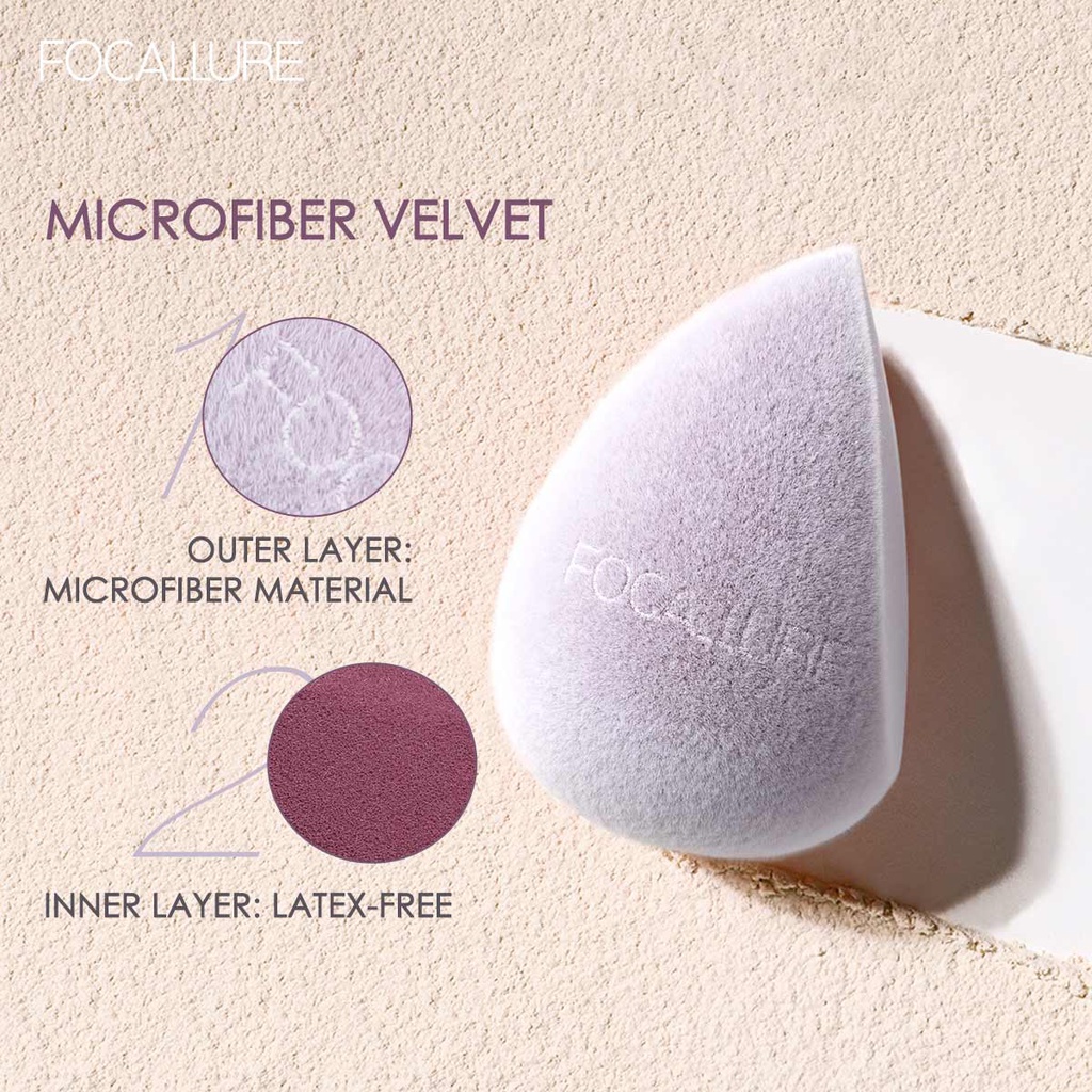 FOCALLURE Soft Skin-friendly Makeup Sponge Multiple Shapes Songe Beauty Cosmetic Tools