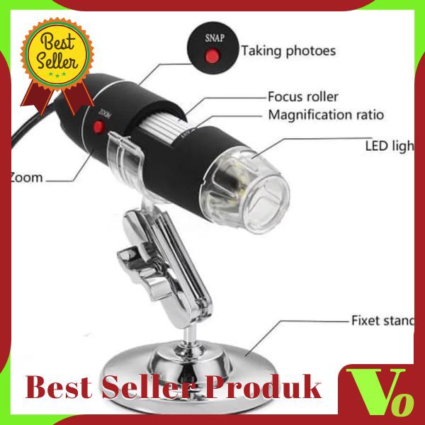 USB Digital Microscope 50-1000X Zoom . Magnifier Lensa Kaca pembesar