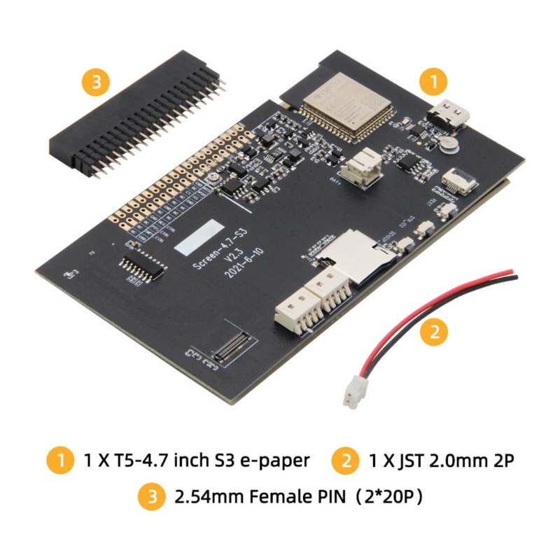 Zzz T5 V2.3 Modul Development Board Wireless Support TF E Paper Untuk Layar Tinta Elektrik