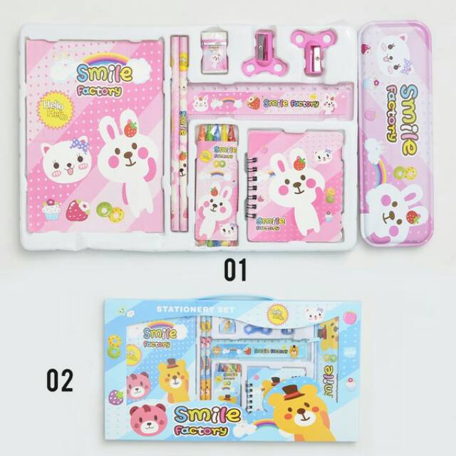 

Smile Factory Stationary Paper Set Isi 10in1 LKC1058