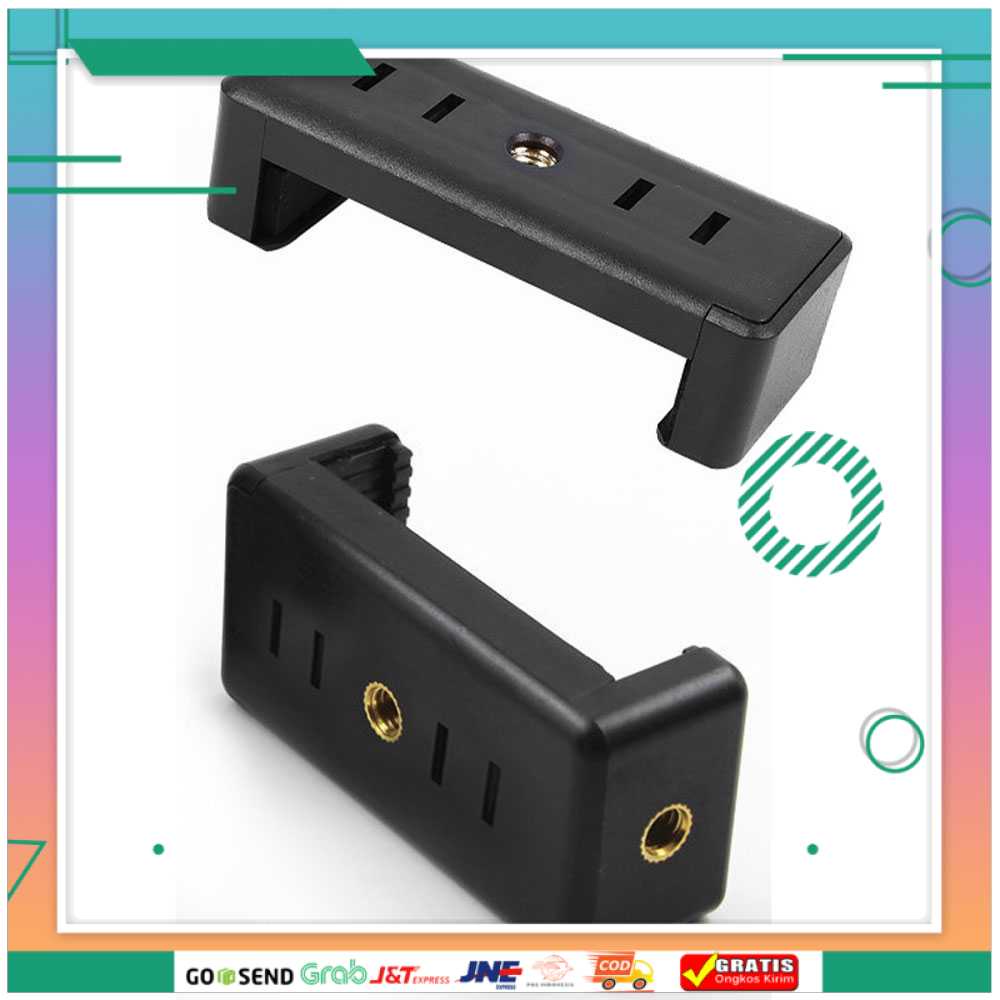(BISA COD) FTIHSHPUniversal Clamp for Smartphone with Dual Screw Hole 1/4 Inch - RV79