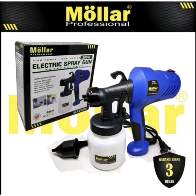 Spray Gun Electric MOLLAR ESG300 Tabung bawah