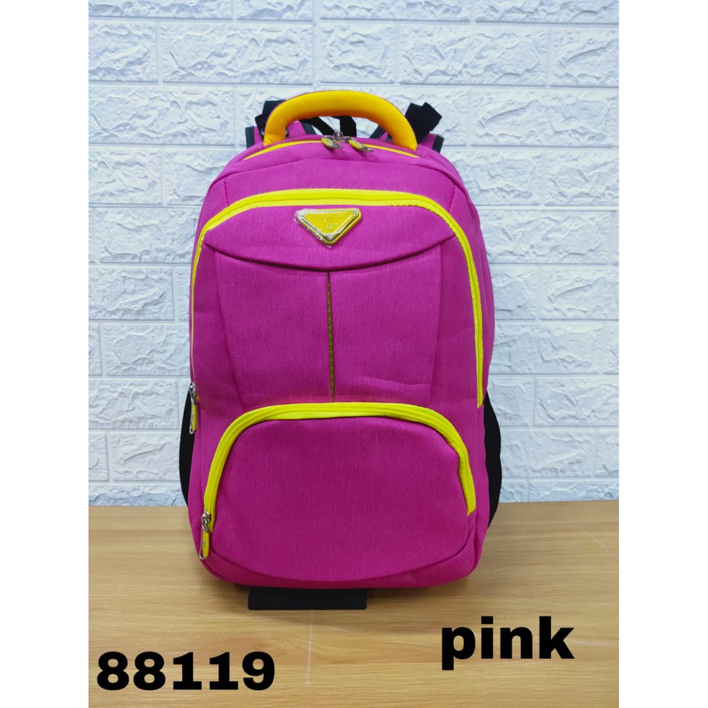 COD Tas RANSEL TERBARU POLO MILANO - 88119 TAS SEKOLAH WANITA KEKINIAN ANTI AIR FREE BOTOL Minum Tas Import