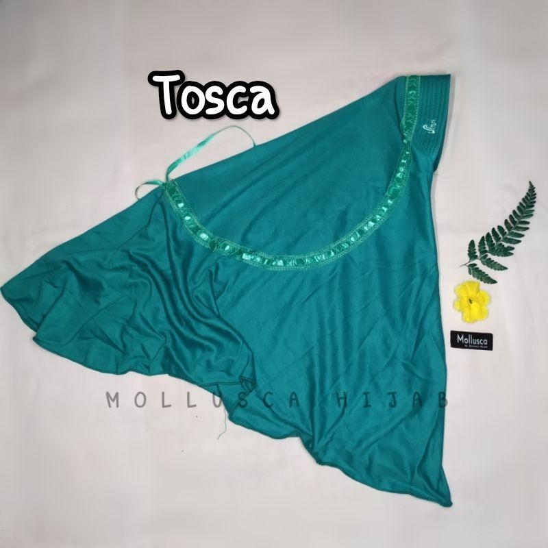 mollusca jilbab kerudung hijab bergo anak sekolah tk sd paud smp sma dewasa warna hijau tosca toska