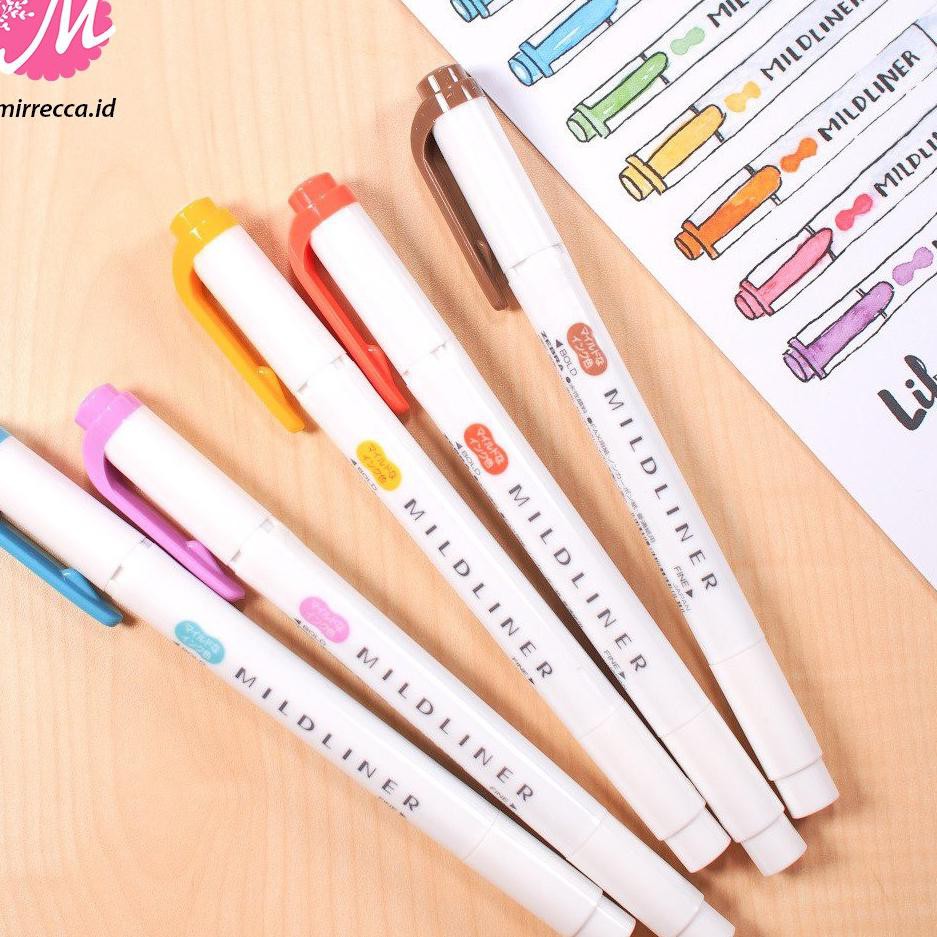 

Baru!!-351 ZEBRA MILDLINER WKT-7 TWIN TIP HIGHLIGHTER