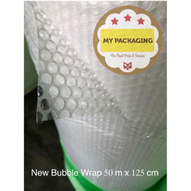 Bubble wrap TEBAL Buble wrap Bubble wrap roll Bubble warp Bubblewrap 50 x 125 cm (1 roll 3kg ) BIRU