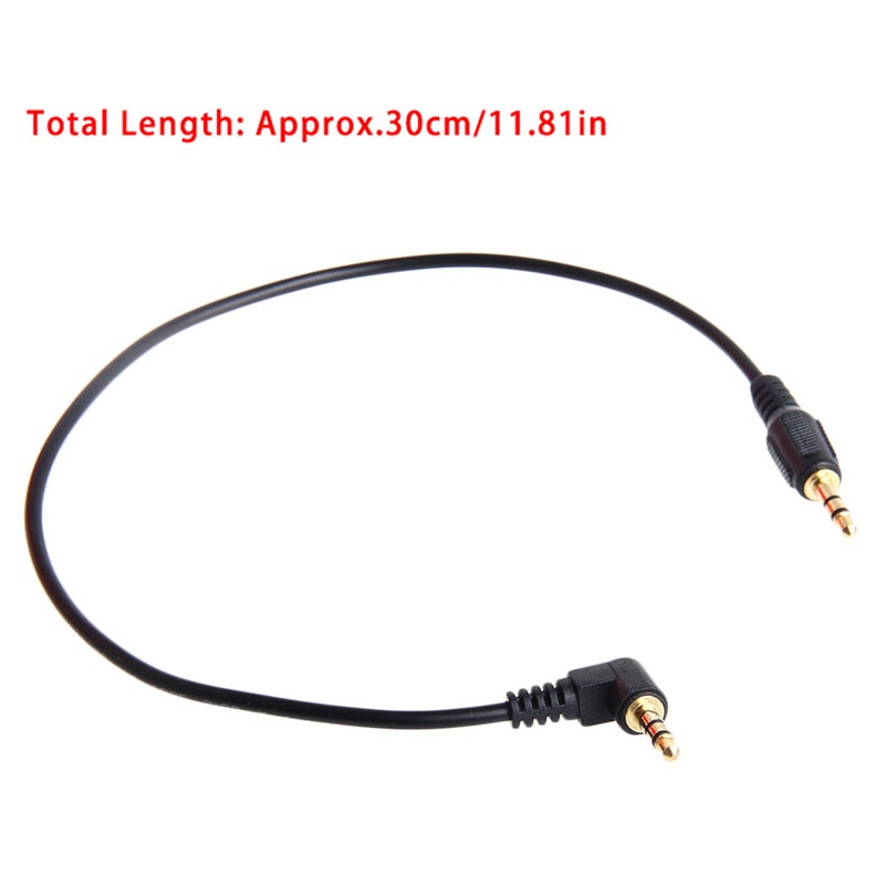 Cre Kabel Konverter Audio 3.5mm Male Ke Male Panjang 30cm Untuk Mobil / MP3 / MP4