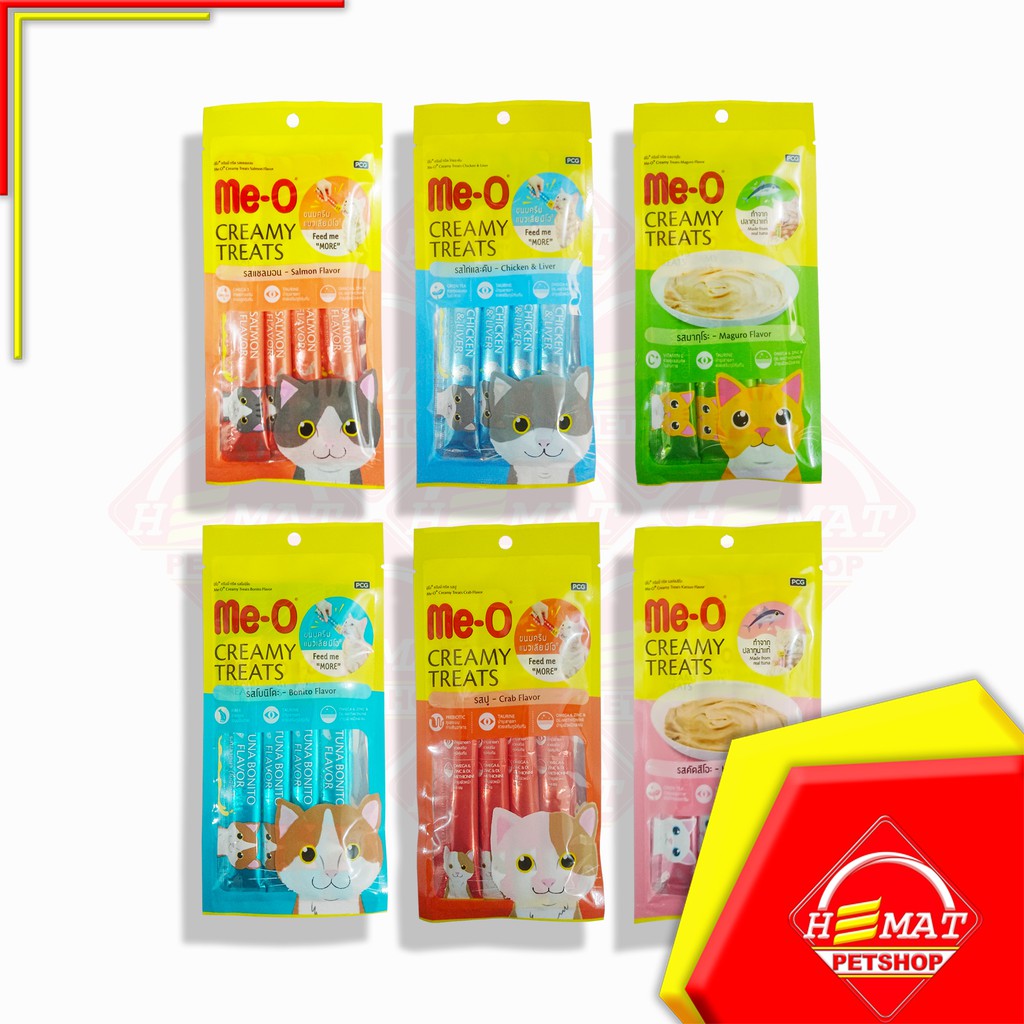 Meo Creamy Treats Snack Kucing Liquid Me-O 60gr Makanan Kucing