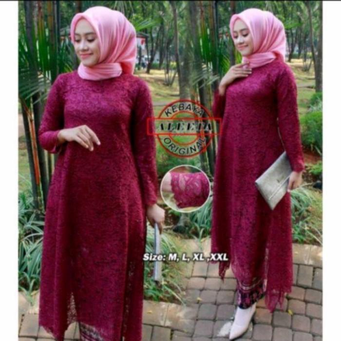 Setelan Kebaya Brokat Long Tunik Semi Gamis/Kebaya Umbrella/Kebaya 017