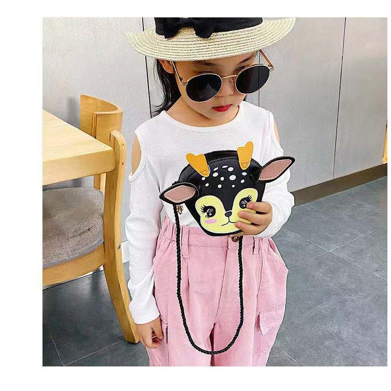 Rowling (Tas-202)Tas Mini Karakter Kartun RUSA Anak-Anak Import