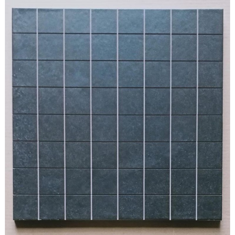 Promo Mosaik Keramik Lantai Precut Nat Palsu Ukuran 40X40 Hitam Doff
