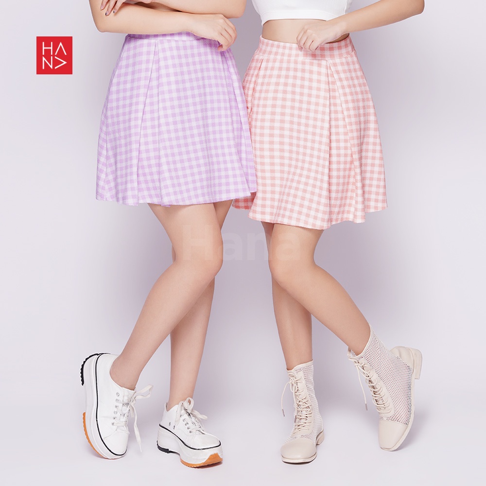 Hana Fashion - Eunji Mini Skirt / Rok Pendek Printing Wanita Korea - SK174