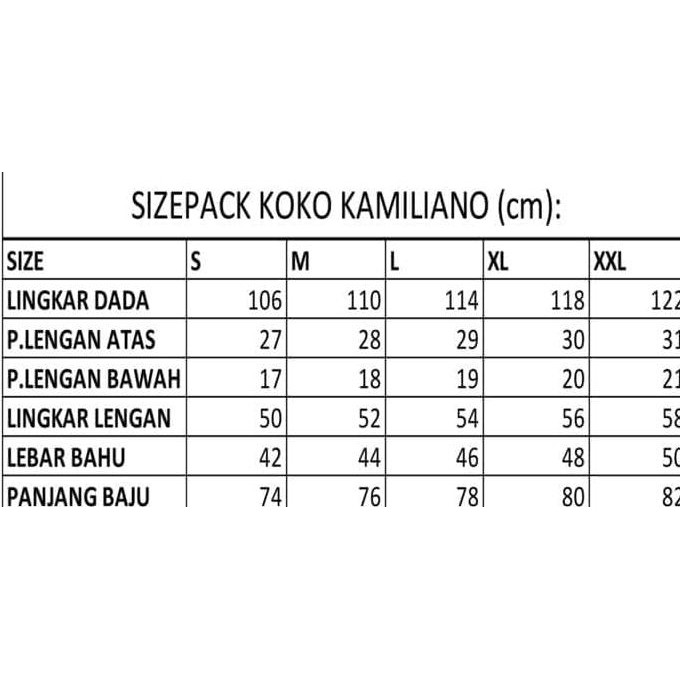 Baju Koko Elegan Kamiliano "Skye" Satuan