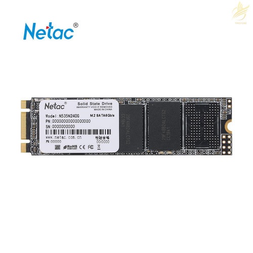 SSD Netac N535S M.2 2280 SATA III - 3D NAND - S.M.A.R.T - TRIM 120GB, 240GB, 480GB, 960GB