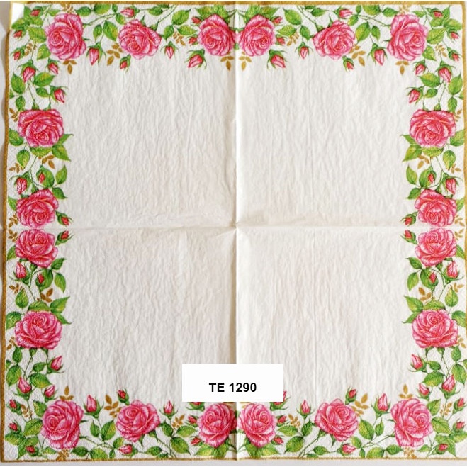 Tisu  Napkin Kerajinan  Decoupage Eropa  33X33 CM TE 1290 TTS