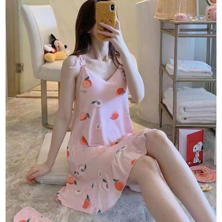 Daster Singlet Import  Fashion Wanita baju import Daster sexy Tali satu