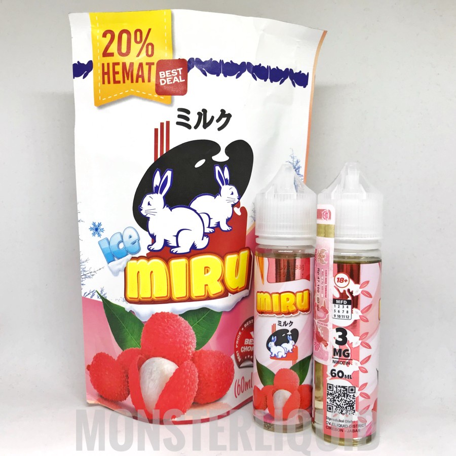 MIRU ICE LYCHEE SOJU BY JOZOJO X ELIQUID DISCTRICT 3MG 60ML