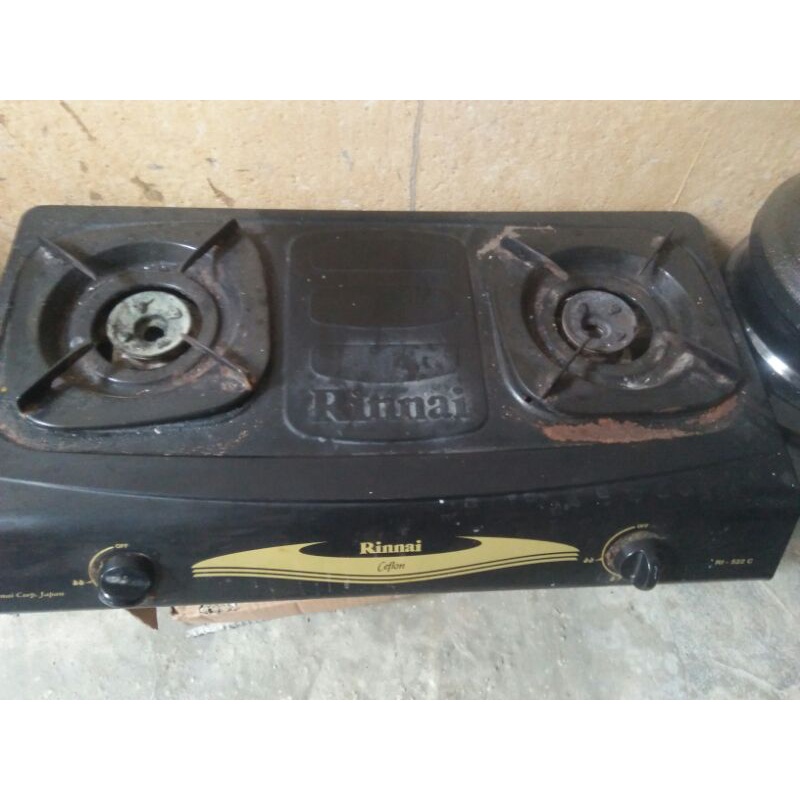 KOMPOR GAS RINNAI 2 TUNGKU BEKAS KOMPOR PRELOVED MURAH AJA