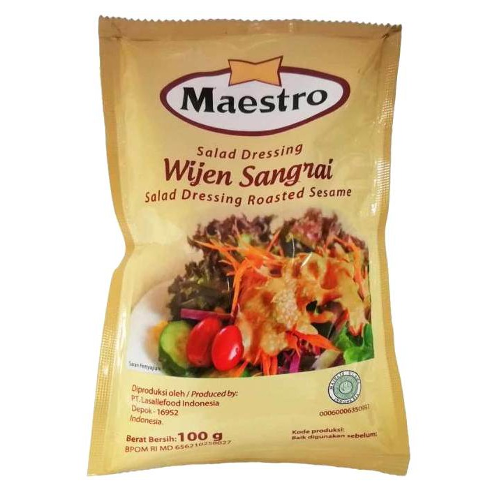 

Maestro Wijen Sangrai Salad Dressing Roasted Sesame 100gr