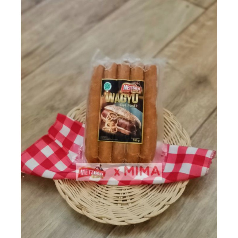 

METZGER HALAL Sosis Sapi Wagyu Beef Franks 350gr