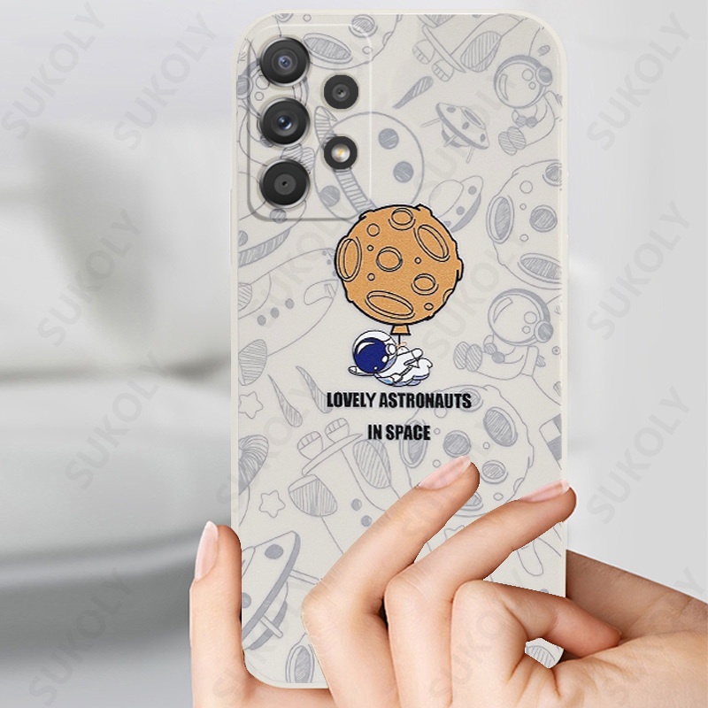 Casing Silikon SAMSUNG A32 A33 A23 A51 A53 A52 A42 A72 A71 A12 A13 A21s A22 A20 A02 A50 S2122 Motif Astronot Disney