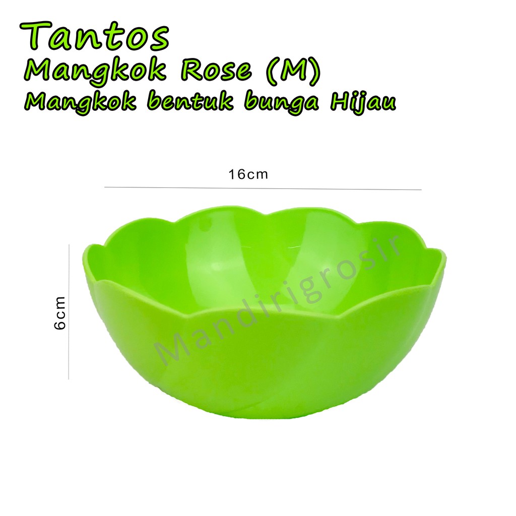 Mangkok bentuk bunga * Mangkok Rose M * Hijau *5155