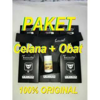 OBAT DAN CELANA  HERNIA  MAGNETIK BUTTERFLY DEWASA  PRIA  